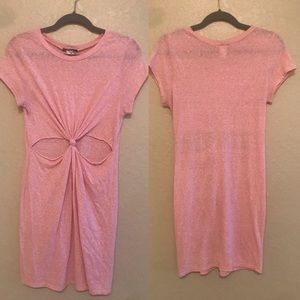 Pink cutout dress